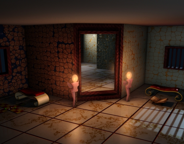 Creation of mirror effect: Step 4